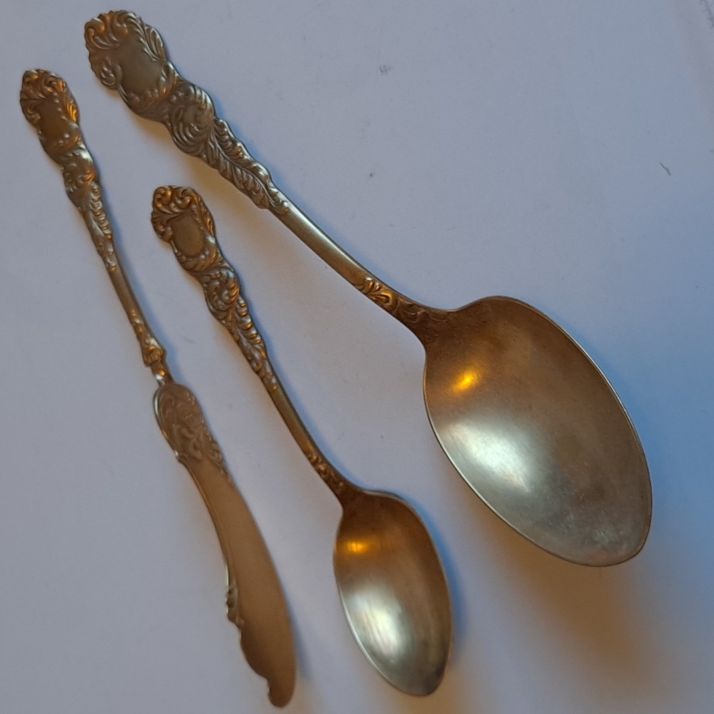 Antique 1894 Golden Bronze ware Rialto Flatware